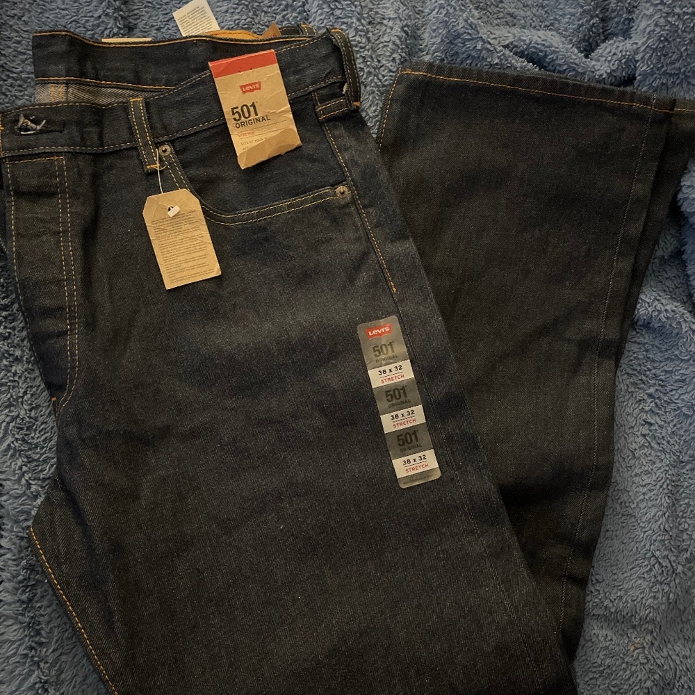 Levi's 501 Original Jeans- 38x32-stretch